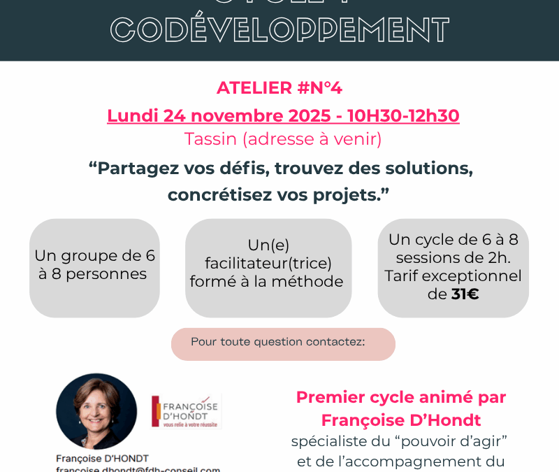 24/11 | Cycle CODEV 1 – Atelier 4