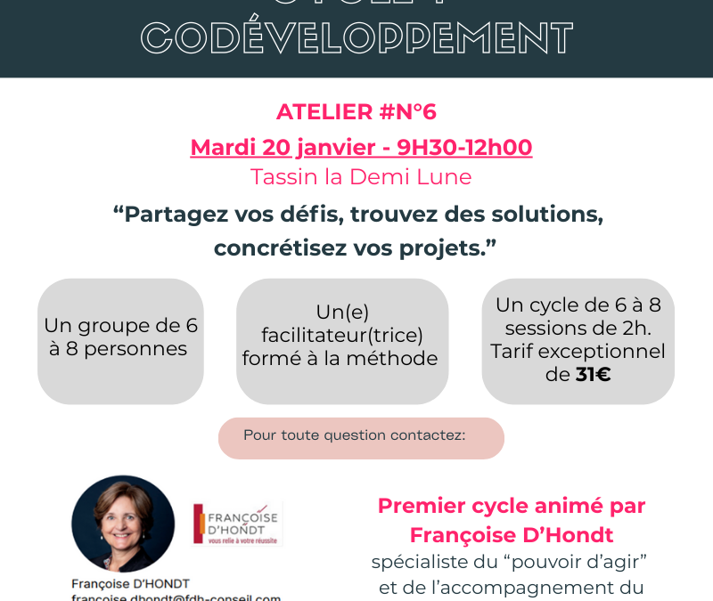 20/01 | Cycle CODEV 1 – Atelier #6