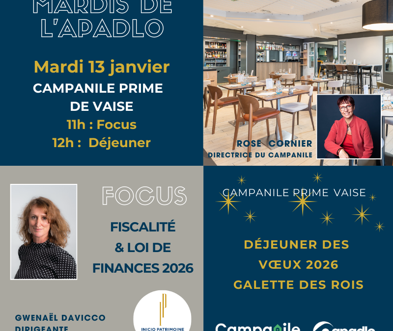 13/01 | Focus & déjeuner nouvelle année, Campanile Prime de Vaise