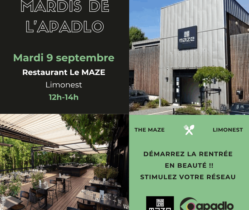 09/09 | Déjeuner mensuel au MAZE, Limonest